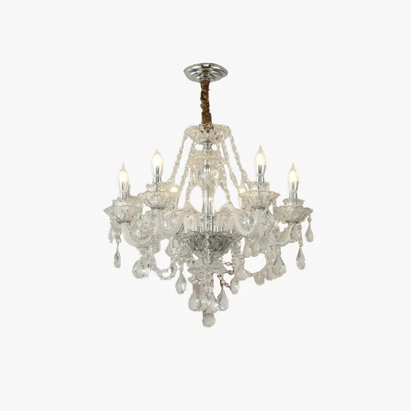 Silva Français Cristal Métal Lustre Salon Salle à Manger