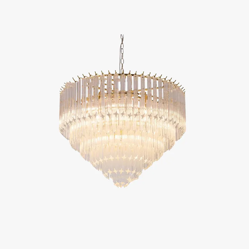 Silva Moderne Luxe Art LED Suspension Verre Salon