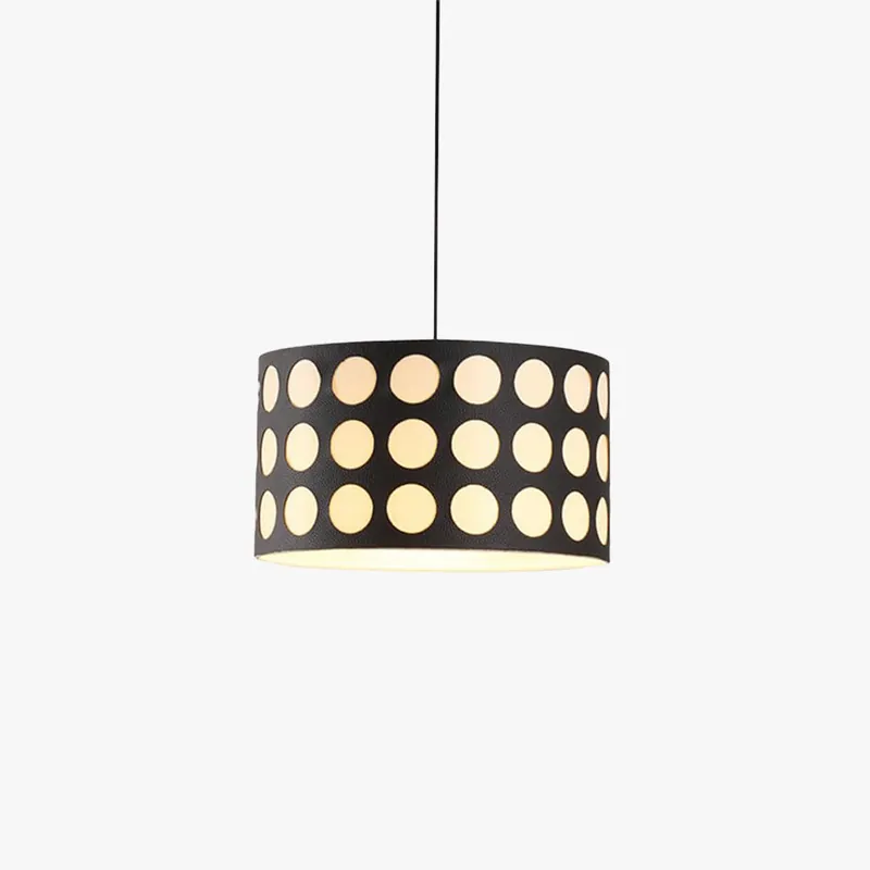 Valentina Rétro Ronde LED Suspension Métal\\/Tissu Salon