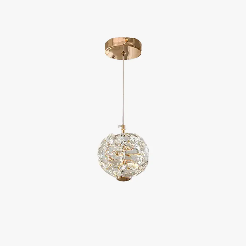 Kristy Luxe LED Suspension Cristal Salon