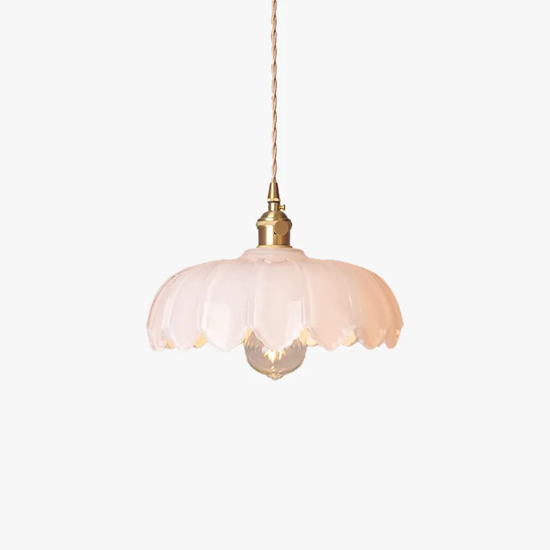 Valentina Rétro LED Suspension Métal\\/Verre Fleur Salle À Manger