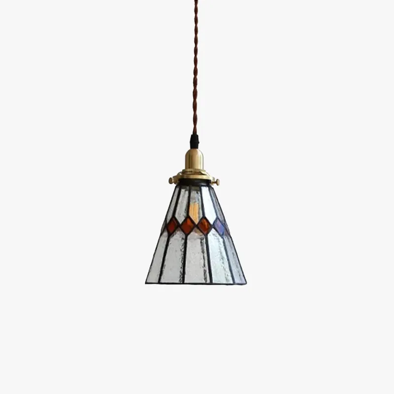 Tiffany Suspension Luminaire LED Vintage Métal\\/Verre Chambre\\/Salon