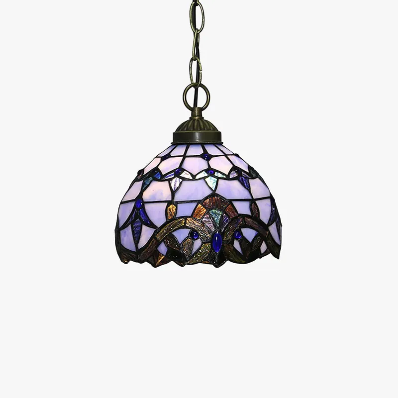 Tiffany Vintage LED Suspension Métal\\/Verre Chambre À Coucher