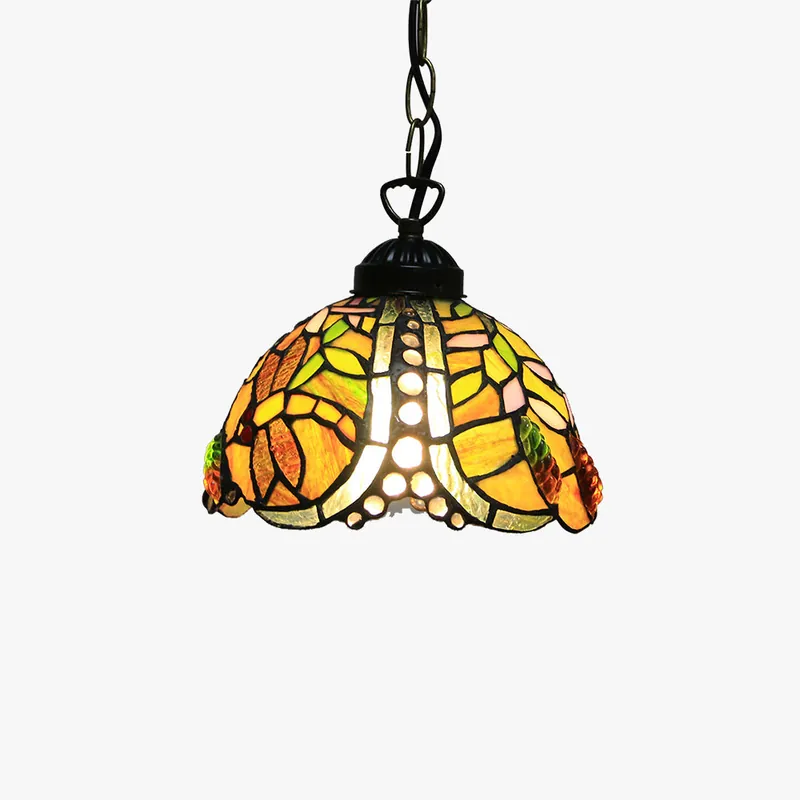 Tiffany Cottage LED Suspension Métal Verre Chambre À Coucher\\/Salon