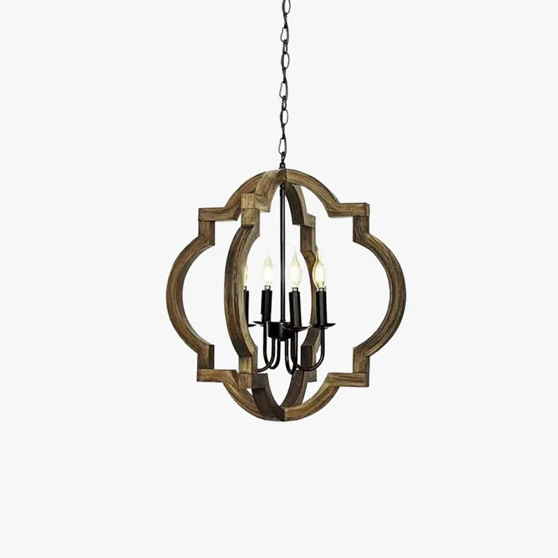 Silva Vintage LED Lustre Métal\\/Bois Salon\\/Chambre À Coucher