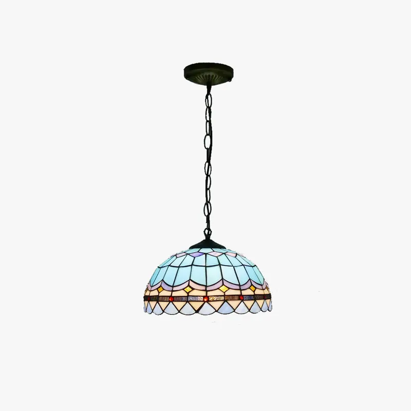 Tiffany Rétro LED Suspension Métal Verre Salle À Manger\\/Salon