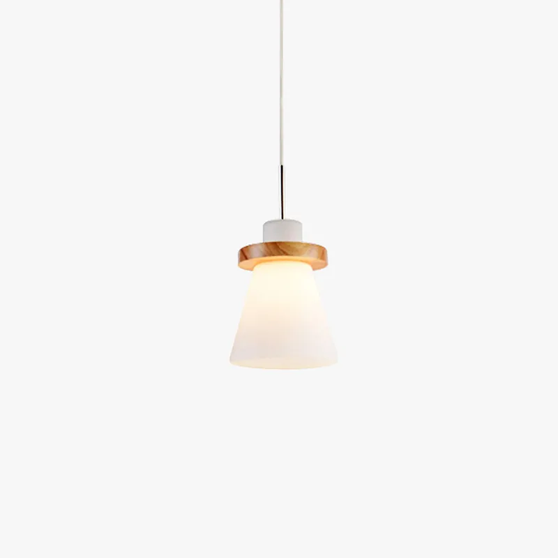 Valentina Minimalisme LED Suspension Bois Verre Chambre À Coucher\\/Salle À Manger