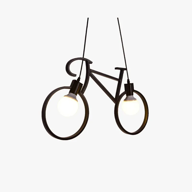 Mira Moderne Créatif Forme De Bicyclette LED Suspension Métal Salon