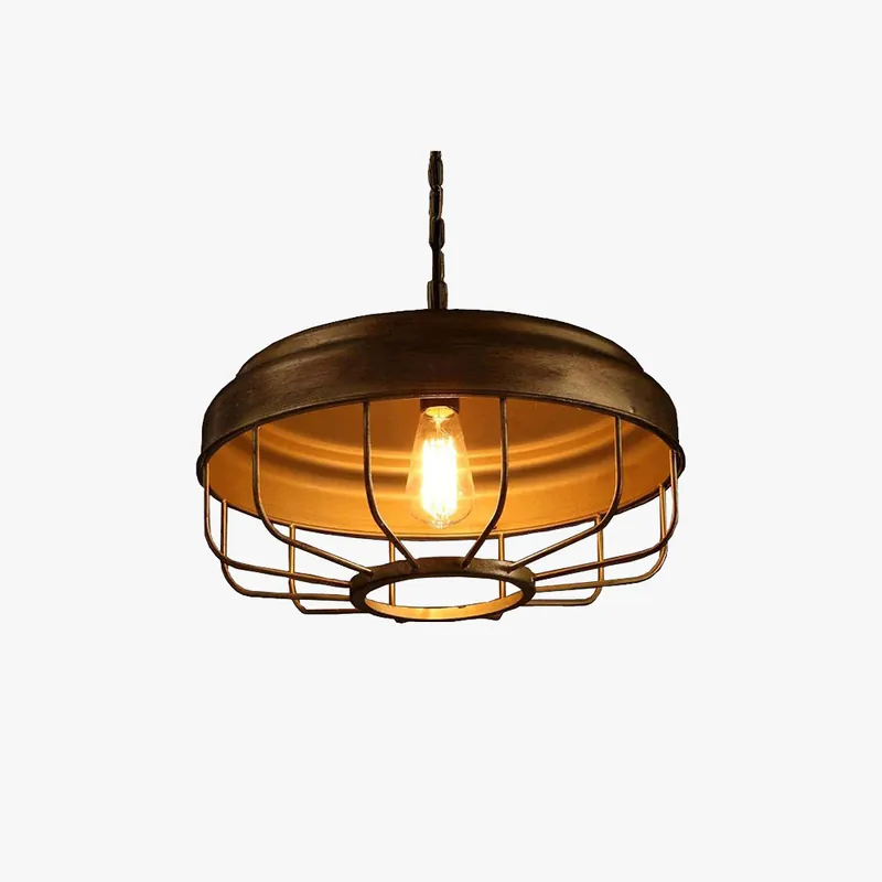 Silva Industriel LED Suspension Métal\\/Verre Chambre À Coucher\\/Salle À Manger