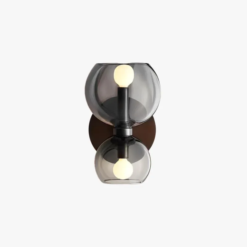 Valentina Moderne Sablier LED Applique Murale Métal\\/Verre Blanc Salle de séjour