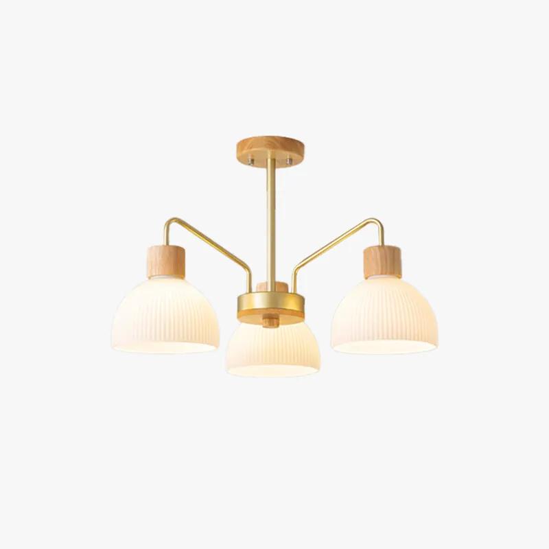 Arisha Rustique Lustre Métal\\/Bois\\/Verre Chambre à coucher\\/Salon