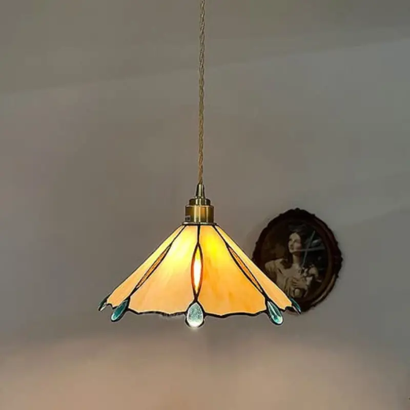 Tiffany Vintage Suspension Métal\\/Verre Chambre\\/Salon\\/Entrée