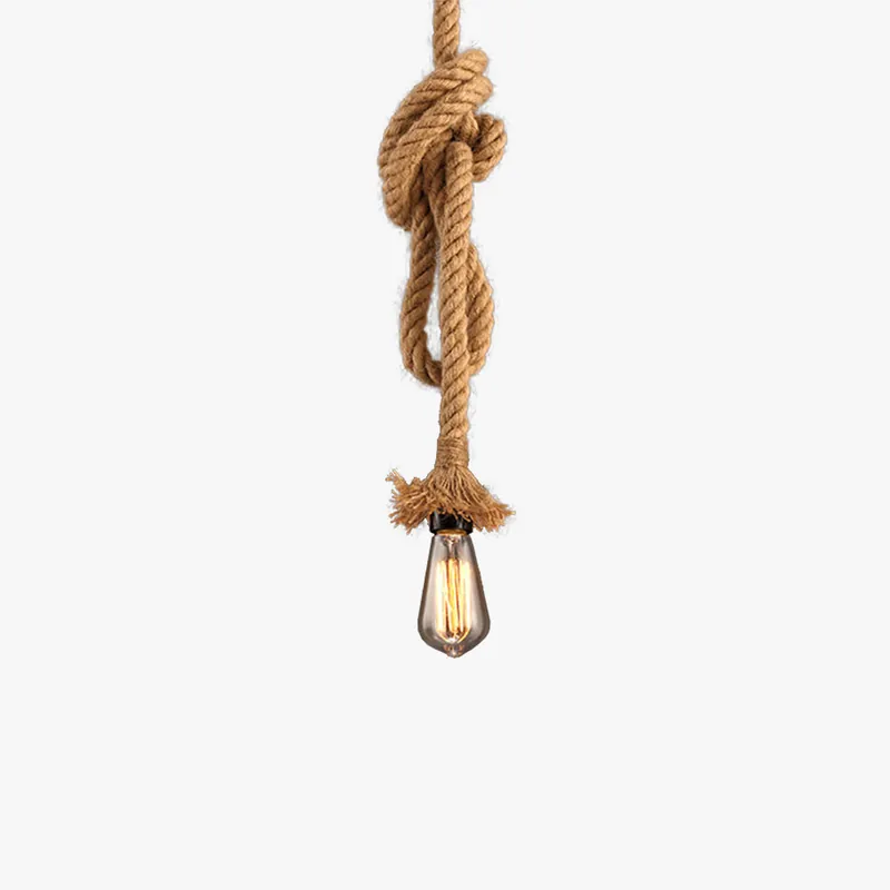 Silva Rétro Industrie LED Suspension Chanvre Corde Café\\/Restaurant