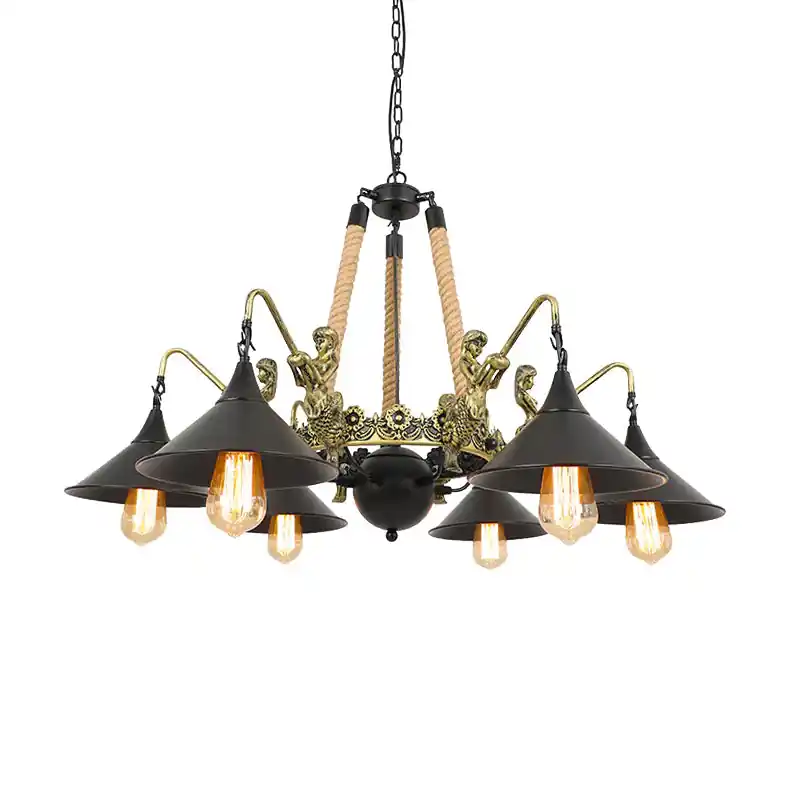 Epoch Lustre Vintage en Métal Noir Salon\\/Restaurant