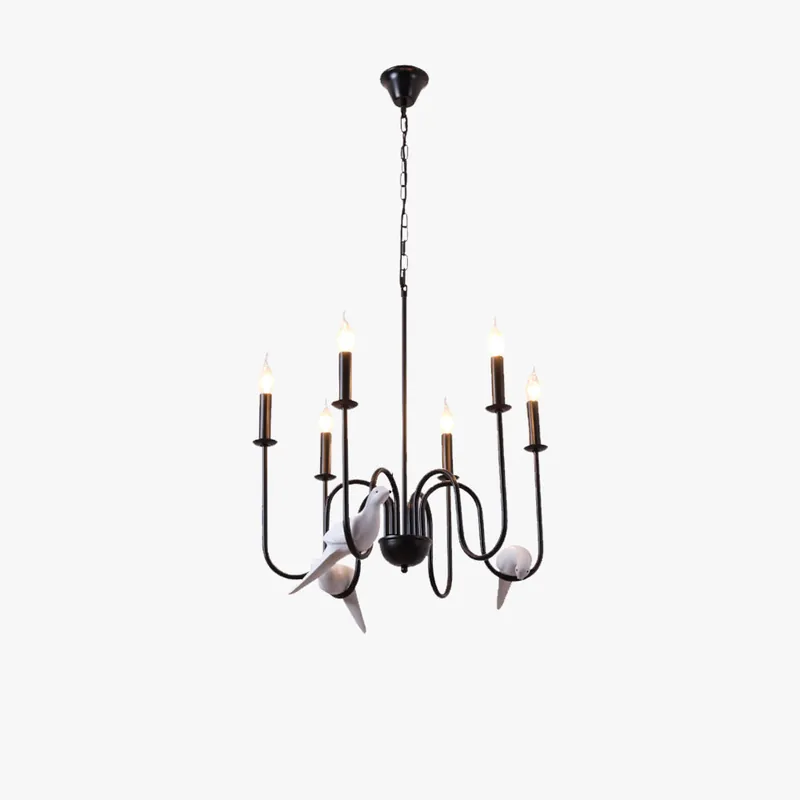 Silva Vintage Lustre Noir Métal Chambre À Coucher\\/Café\\/Salon