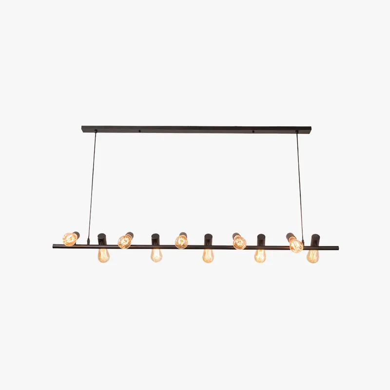 Silva Vintage LED Lustre Noir Métal Salle À Manger\\/Salon\\/Bar