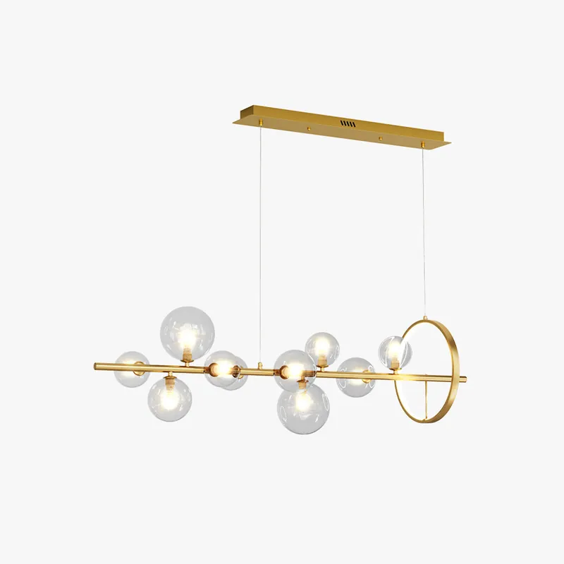 Valentina Moderne LED Lustre Or\\/Noir Verre Salon\\/Chambre À Coucher