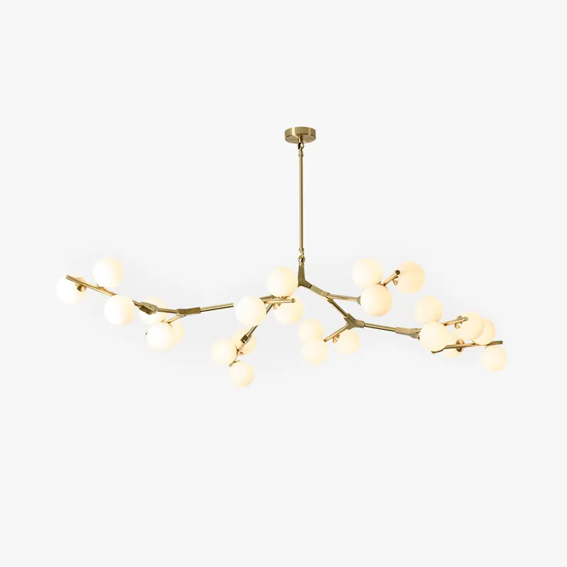 Valentina Moderne LED Lustre Or\\/Noir Verre Salon\\/Chambre À Coucher