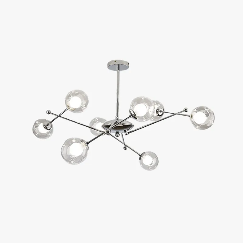 Valentina Moderne LED Lustre Chromé Verre Salon\\/Chambre À Coucher
