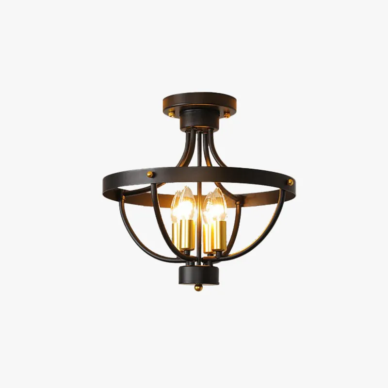Silva Vintage LED Suspension Noir Métal Salon\\/Chambre à Coucher