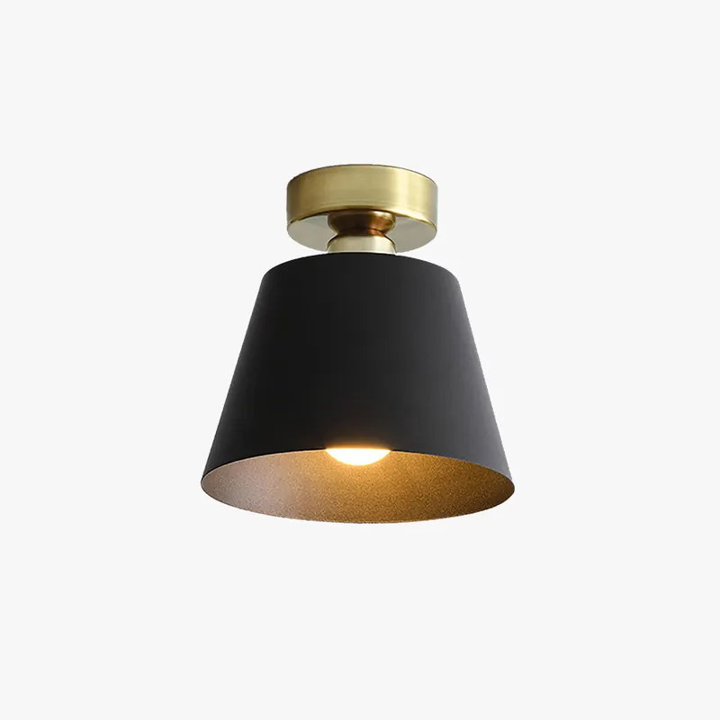 Arisha Cylindrique Métal Plafonnier Noir\\/Blanc Salle À Manger