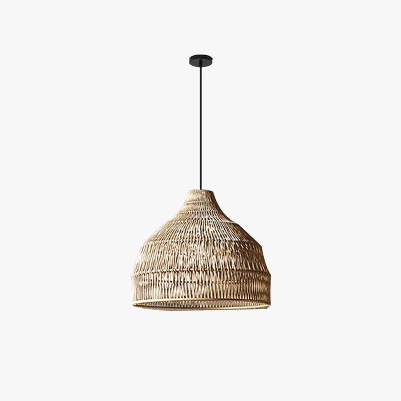 Ritta Suspension Luminaire Style Ancien Rotin Chambre à Coucher