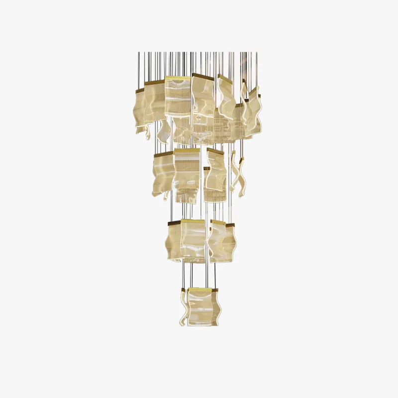 Kristy Moderne Or LED Lustre Métal Acrylique Chambre\\/Salon