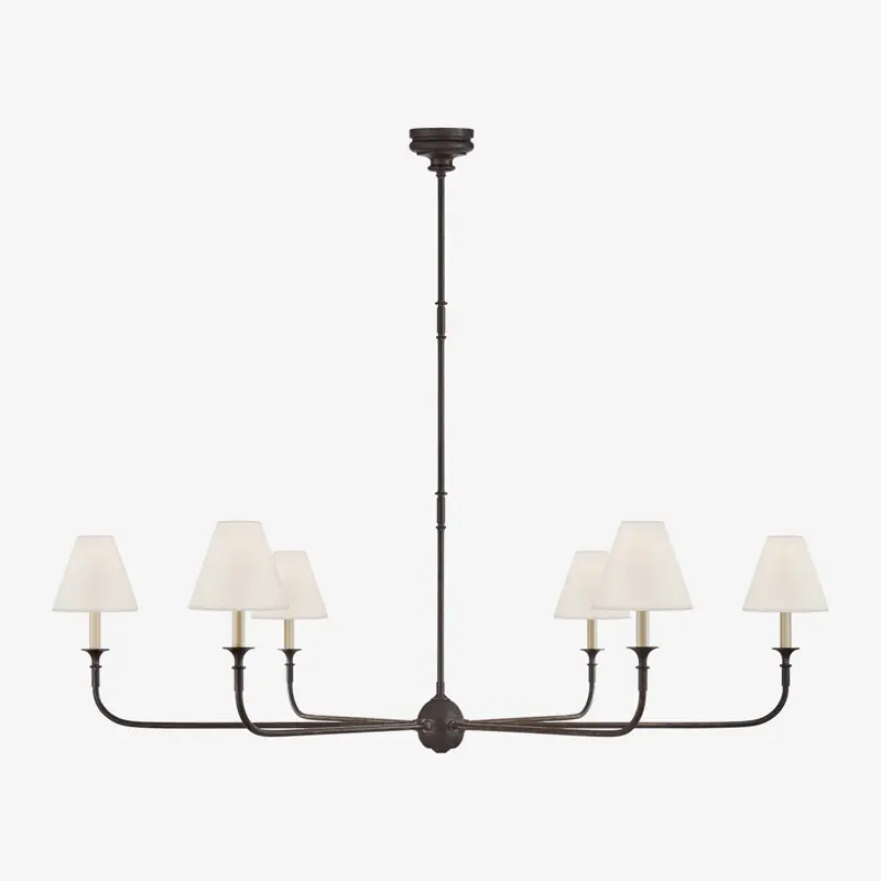 Silva Lustre Orientable Vintage, Métal\\/Acrylique, Noir\\/Blanc\\/Laiton, Salon