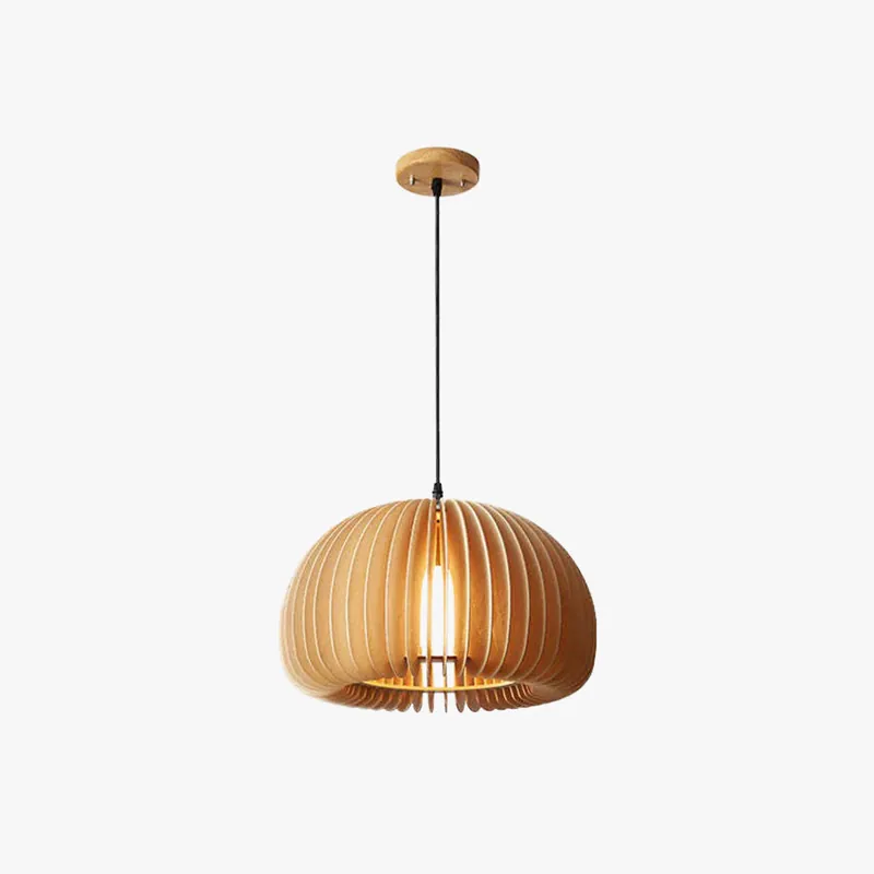 Muto Suspension Citrouille Rustique, Bois\\/Metal, Bois, Salon