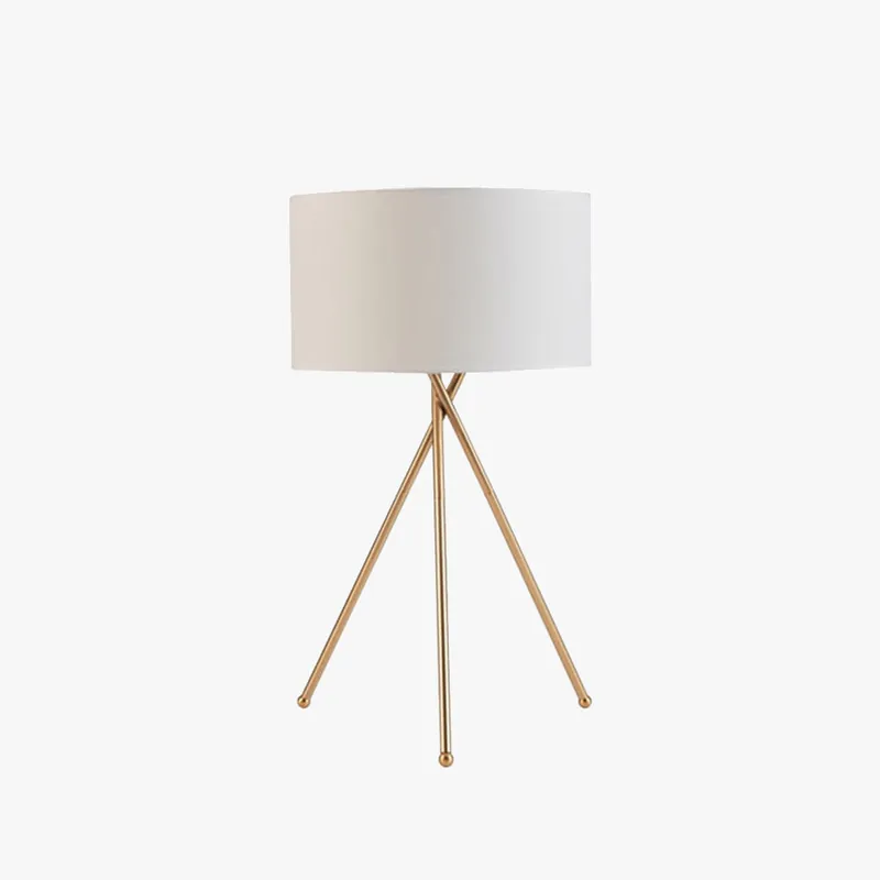 Mira Lampadaire\\/Lampe de Table Cylindre Moderne, Métal\\/Tissu, Blanc, Salon