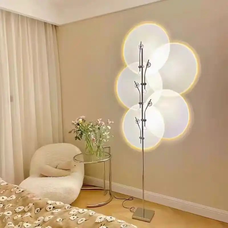 Mira Lampadaire Linéaire Minimaliste, Blanc Chaud\\/Naturel, Salon