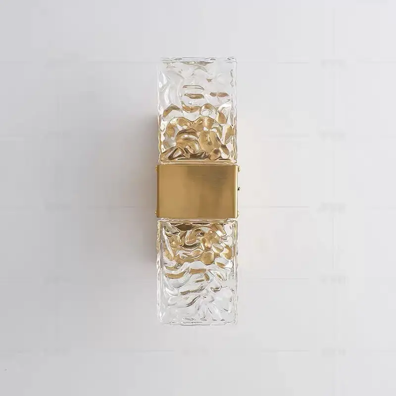Arisha Modern Rectangular Metal Wall Lamp, Gold