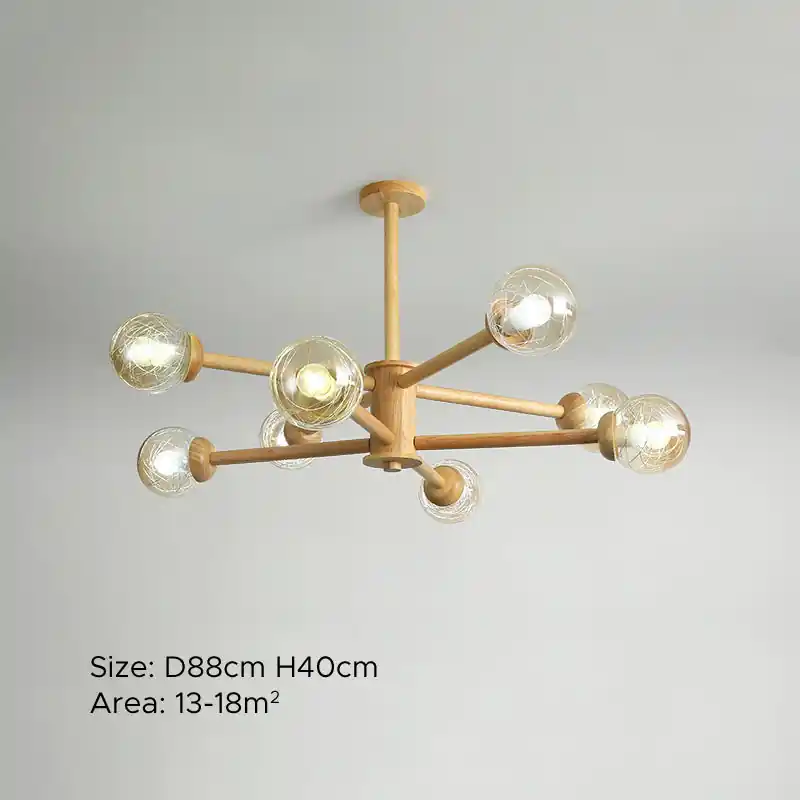 Ritta Suspension Bulle Transparente, Tête 6\\/8