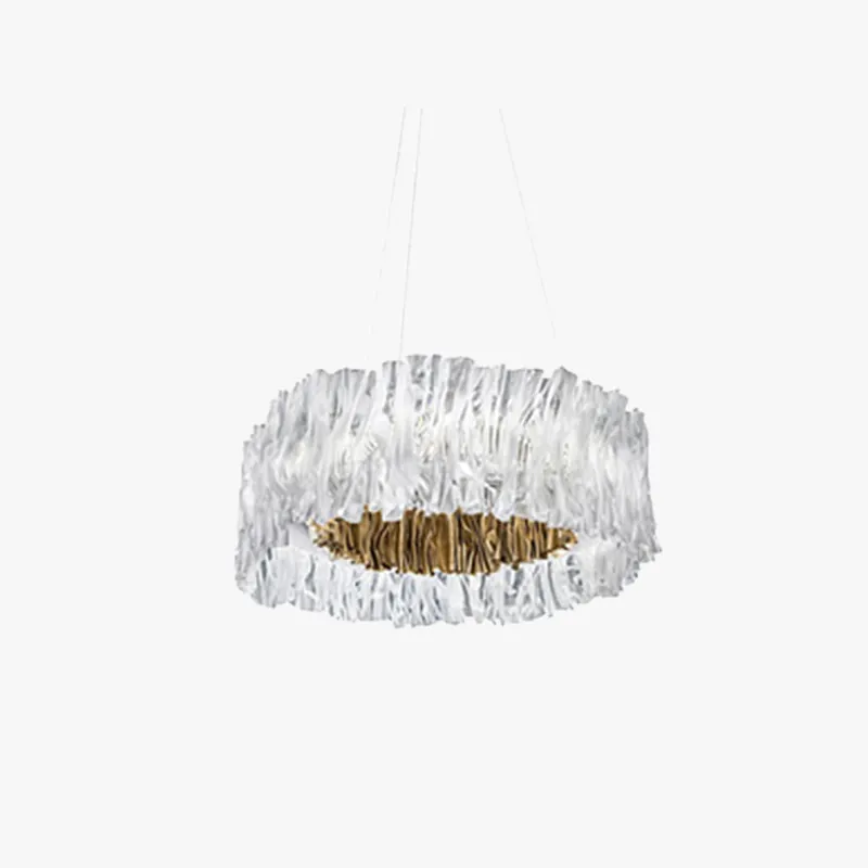 Kristy Suspension Anneau Simple, Acrylique\\/Acier, Or\\/Blanc Chambre
