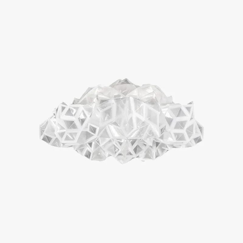 Arisha Suspension Irrégulier Géométrique, Metal\\/Acrylique, Blanc\\/Noir, Chambre