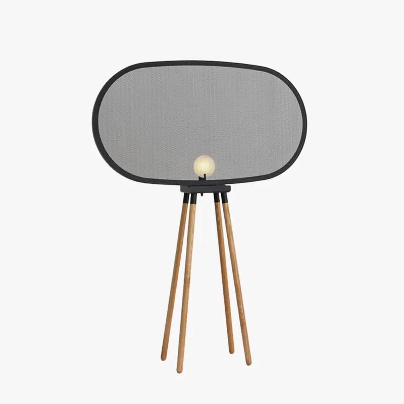 Arisha Lampadaire Géométrique Moderne, Métal\\/Bois, Gris, Salon