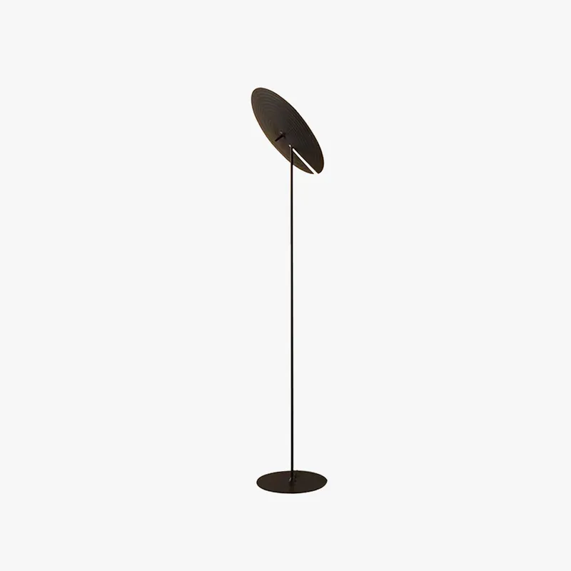 Arisha Lampadaire\\/Lampe de table Rond Moderne, Métal, Noir, Salon
