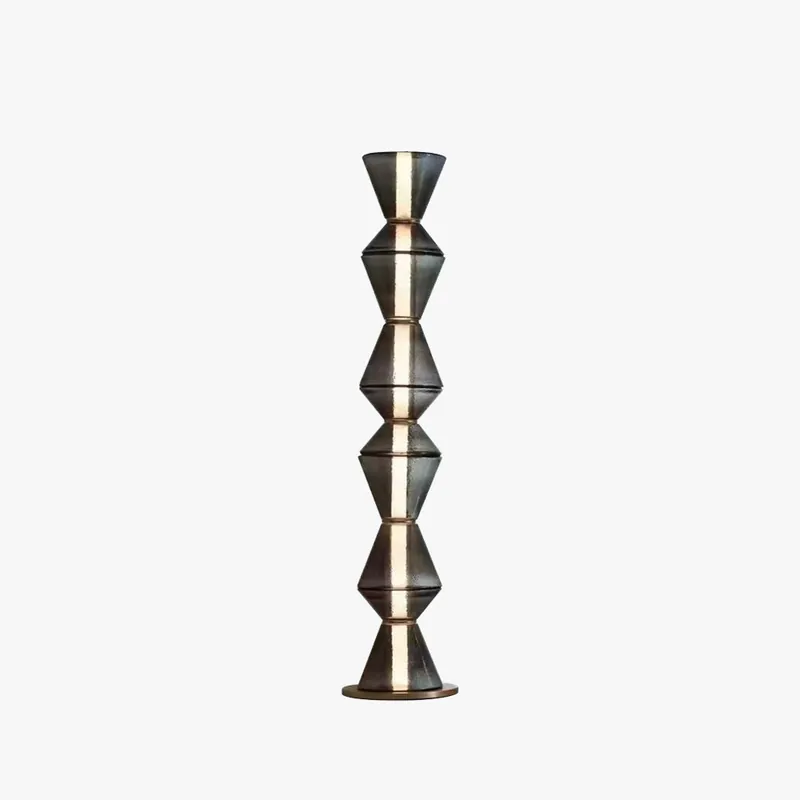 Arisha Suspension\\/Lampadaire Irrégulier Moderne, Verre\\/Metal, Noir, Chambre