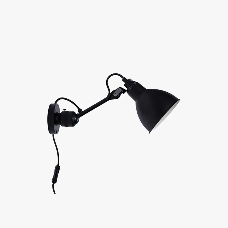 Epoch Applique Murale Réglable Minimaliste, Métal, Noir, Bureau