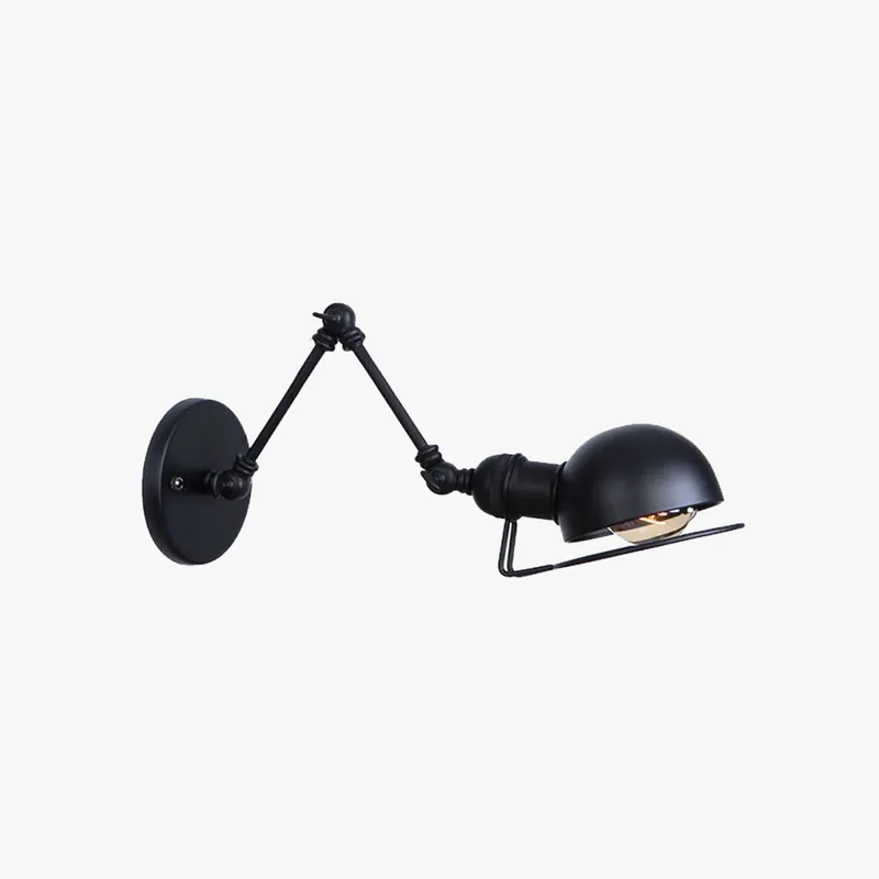 Epoch Applique Murale Orientable Nordique, Métal, Noir\\/Doré