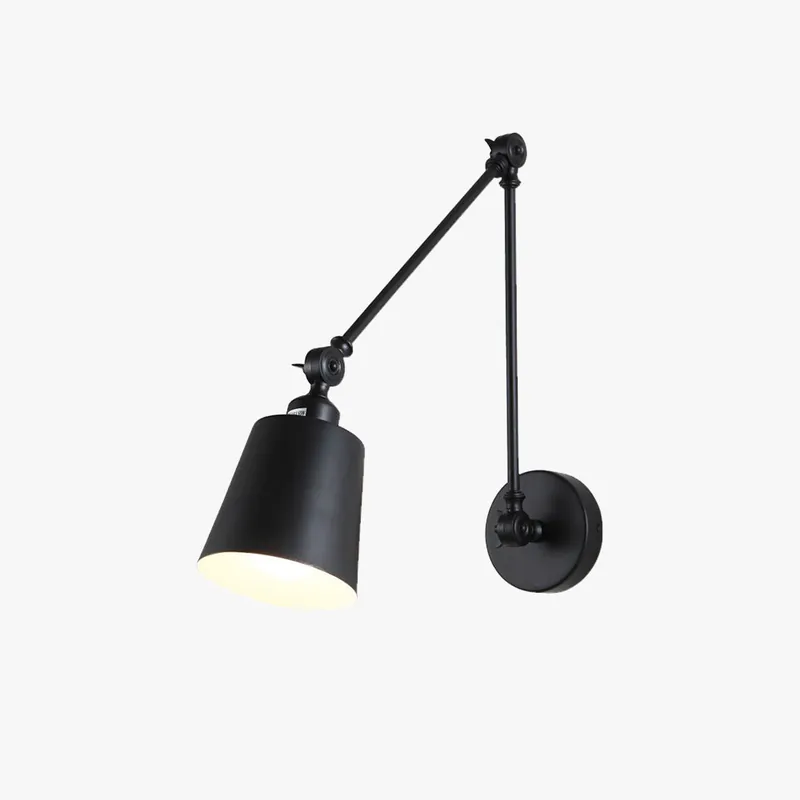 Epoch Applique Murale Minimaliste, Métal, Noir\\/Blanc, Salon\\/Chambre