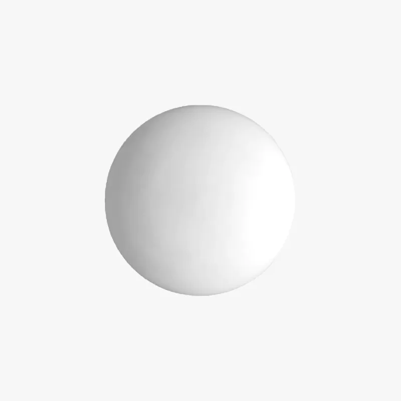 Valentina Applique Murale Globe Minimaliste, Métal\\/Verre, Blanc, Salle de Bain