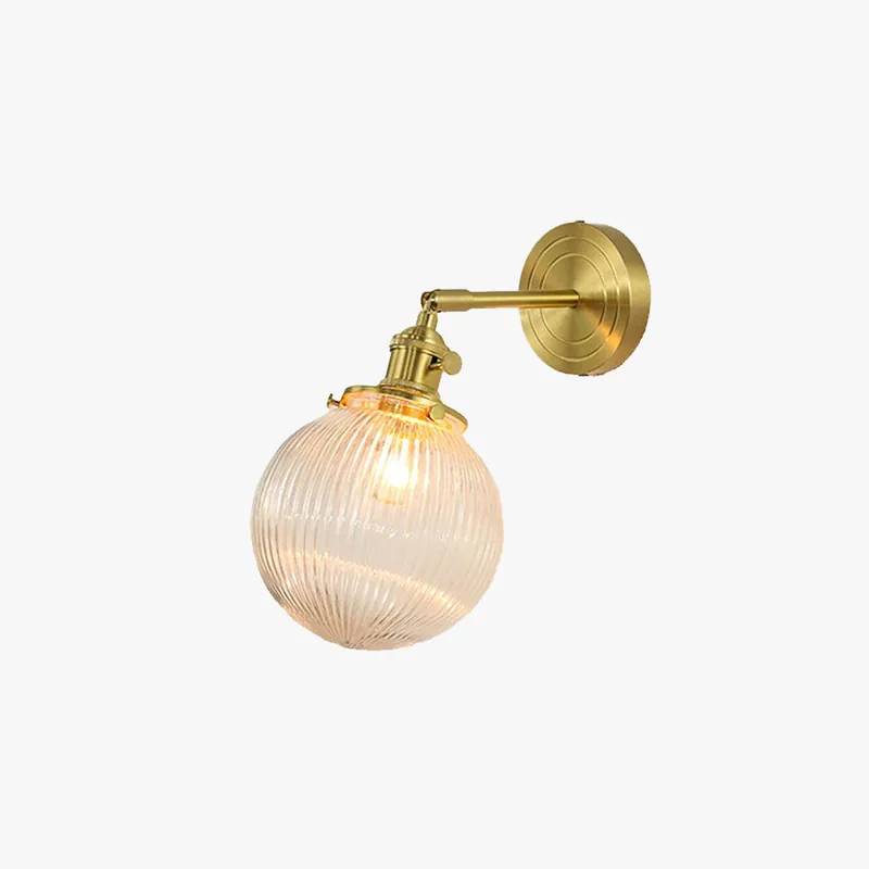 Valentina Applique Murale Boule\\/Fleur Luxe, Métal\\/Verre, Salle à Manger