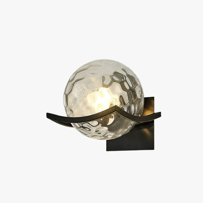 Valentina Applique Murale Boule Luxe, Verre\\/Métal, Chambre à Coucher