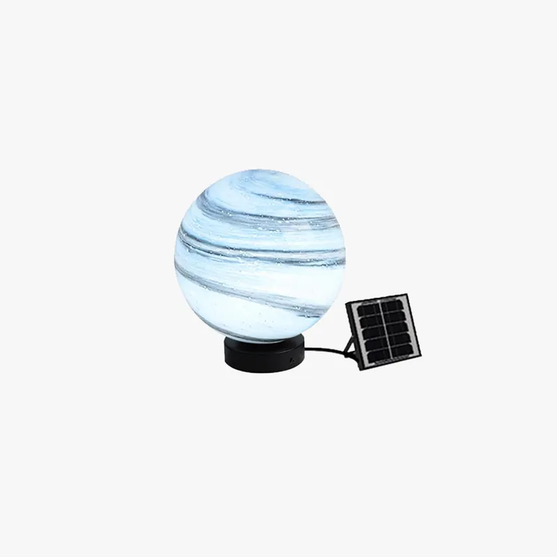 Aria Lampe de Poteau Solaire en forme de Lune, D 25\\/30\\/40CM