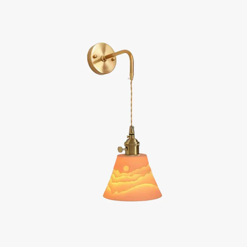 Arisha Applique Murale Géométrique Moderne, Métal\\/Céramique, Or, Chambre