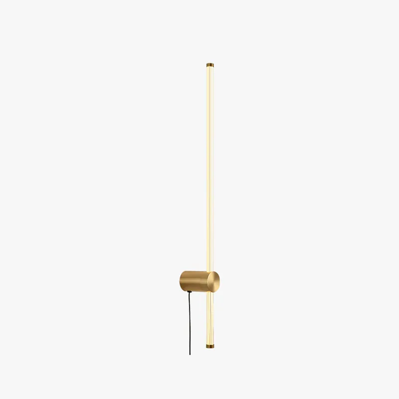 Ray Applique Murale Linéaire Simple, Métal\\/Acrylique, Cuivre\\/Nickel, Chambre