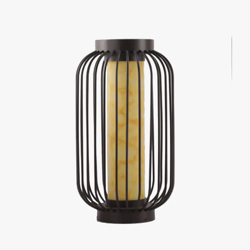 Ray Lampadaire Solaire Cylindre Moderne, Métal, Noir, Allée