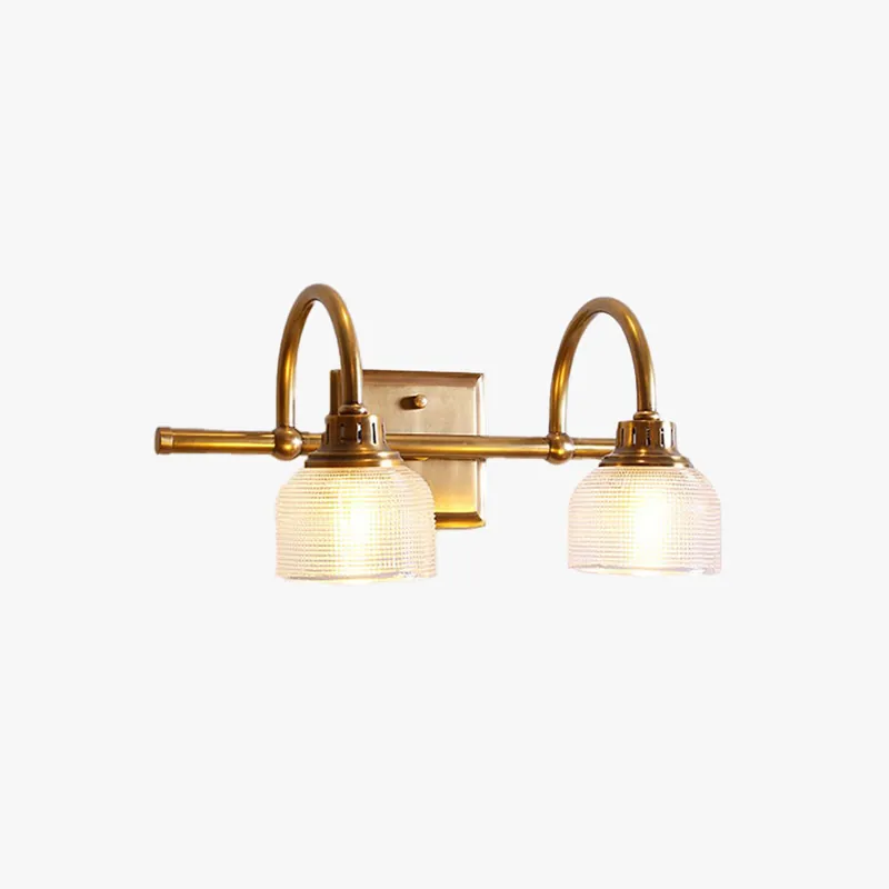 Arisha Applique Murale Bol Vintage, Métal\\/Verre, Laiton, Salle de Bain