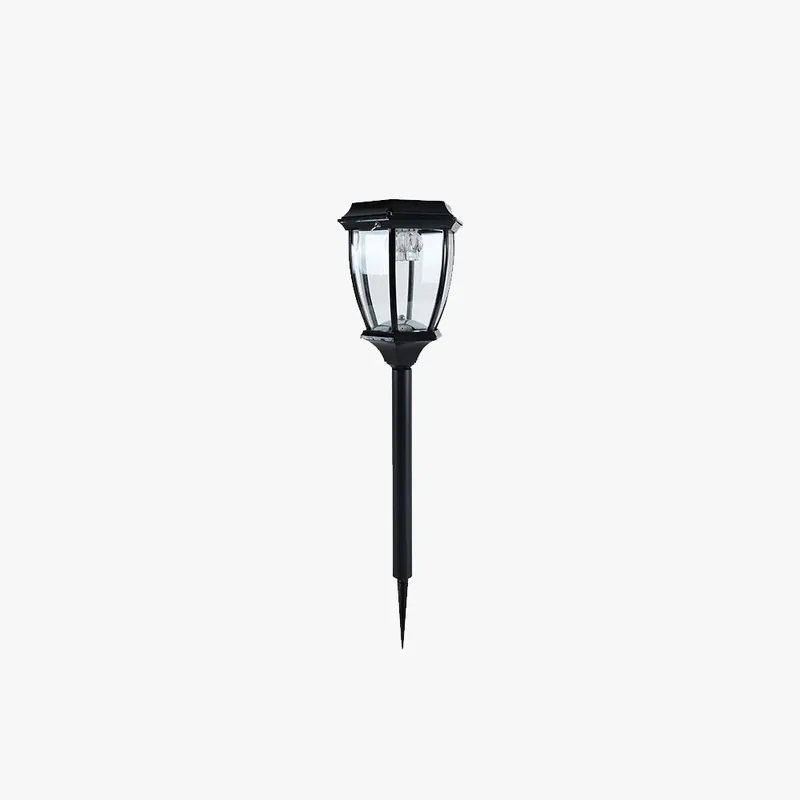 Ray Borne Extérieure Lanterne Vintage, Métal\\/Verre, Noir\\/Bronze, Cour